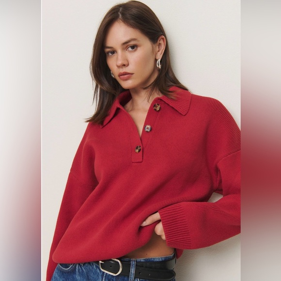 Reformation Brooklyn Organic Cotton Sweater - Picture 2 of 9